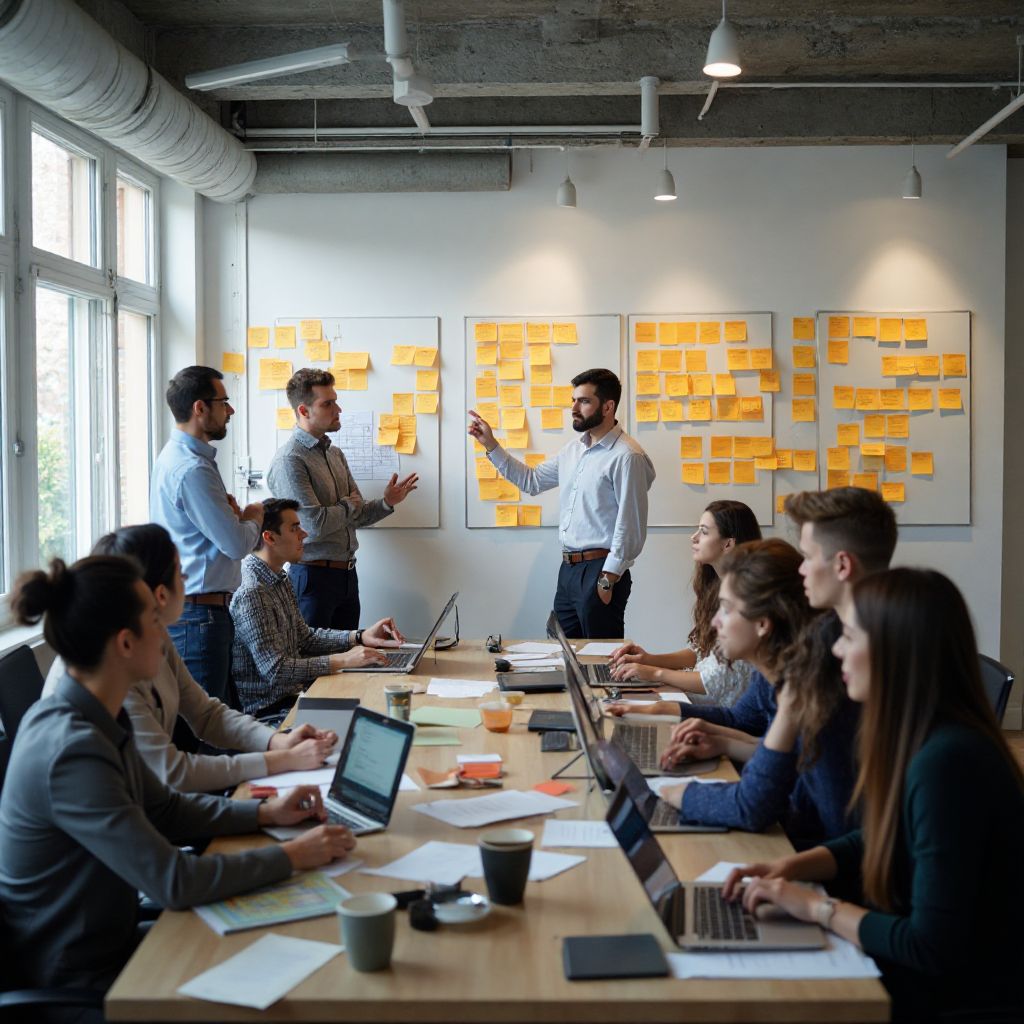 Corporate workshop in progress